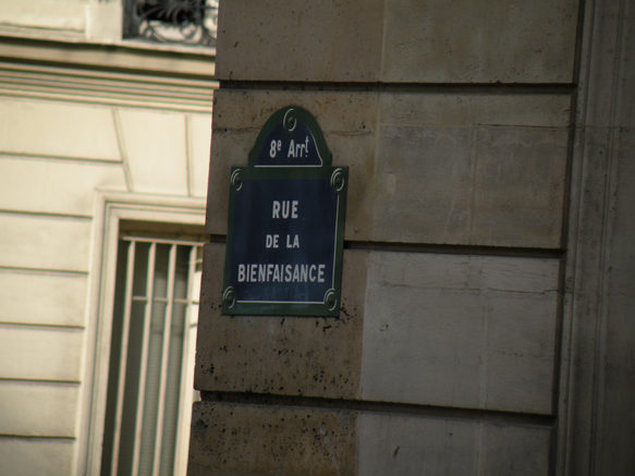  plaque de rue, 8e
